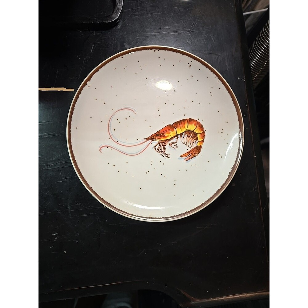 Vintage New Orleans Salad Plates Plate Shrimp Design